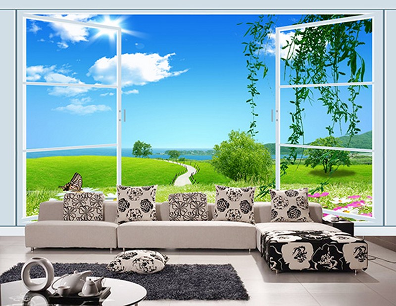 Tranh 3D cửa sổ đẹp - Mã: FJ0046-1-copy