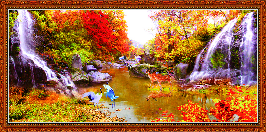 Mẫu tranh sơn dầu phong cảnh đẹp nhất thế giới: mã in zth0209-copy